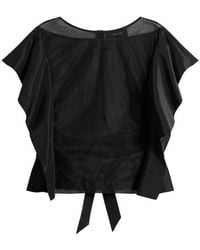 Simone Rocha - Boxy Sheer Panel Top - Lyst