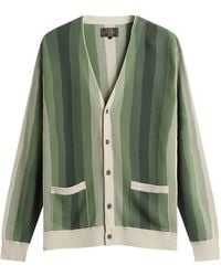 Beams Plus - Multi Stripe Cardigan - Lyst