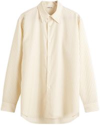 AURALEE - Super Fine Wool Stripe Shirt - Lyst