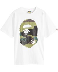 A Bathing Ape - Giant 1St Camo Big Ape Head Tee - Lyst