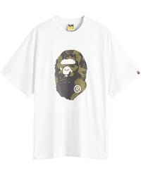A Bathing Ape - Shark College Logo T-Shirt - Lyst