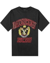 Balenciaga - College T-Shirt - Lyst