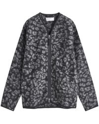 Universal Works - Leopard Wool Fleece Liner Jacket - Lyst