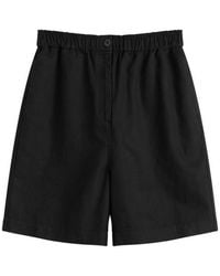 NOTHING WRITTEN - Pale Linen Shorts - Lyst