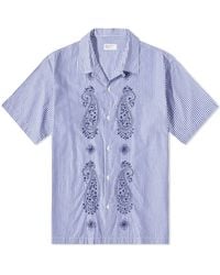Universal Works - Embroidered Road Trip Shirt - Lyst