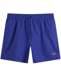 Calvin Klein - Medium Drawstring Swim Shorts - Lyst