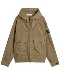 Stone Island - Light Compact Touch Poly-Tc Hooded Jacket - Lyst
