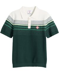 CASABLANCA - Boucle Stripe Polo Shirt - Lyst