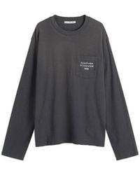 Acne Studios - Long Sleeve 1996 Logo Pocket T-Shirt - Lyst
