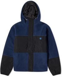 Maison Kitsuné - College Fox Patch Color Block Fleece Jacket - Lyst