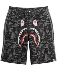 adidas - X A Bathing Ape Denim Jorts - Lyst