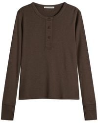 Studio Nicholson - Roane Long Sleeve Henley - Lyst