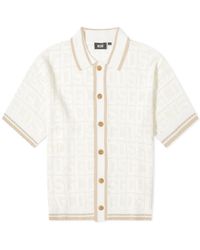 Gcds - Short Sleeve Monogram Knit Shirt - Lyst