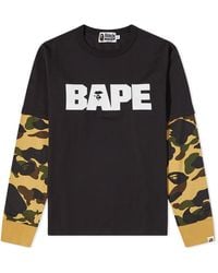 A Bathing Ape Long-sleeve t-shirts for Men - Up to 39% off at Lyst.com