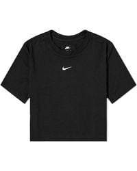 Nike - Essential Slim Crop Swoosh T-Shirt - Lyst