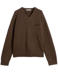 Acne Studios - Kaybe Richard Yak V Neck Jumper - Lyst