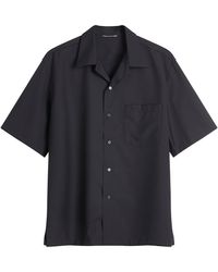 AURALEE - Super Fine Tropical Wool Half Sleeved Shirt - Lyst