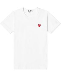 COMME DES GARÇONS PLAY - Little Heart Logo T-Shirt - Lyst