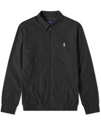 polo harrington jacket black