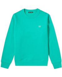 Acne Studios Fairview Face Crew Sweat - Green