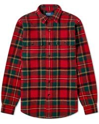 Polo Ralph Lauren - Tartan Fleece Overshirt - Lyst