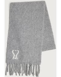 Ami Paris - Alpaca Adc Jacquard Scarf - Lyst