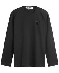 COMME DES GARÇONS PLAY - Heart Long Sleeve T-Shirt - Lyst