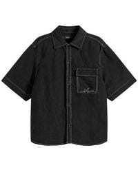 Amiri - Script Linen Shirt - Lyst