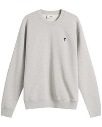 Ami Paris - Loopback Light Fleece Adc Sweatshirt - Lyst