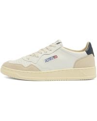 Autry - 01 Low Leather And Suede Sneaker - Lyst