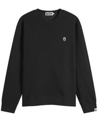 A Bathing Ape - One Point Crew Neck Sweatshirt - Lyst