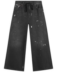 Maison Margiela - Mm6 Wide Leg Jeans - Lyst