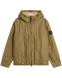 Stone Island - Double Coated Cotton Ripstop Short Parka - Lyst