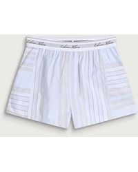 Calvin Klein - Poplin Script Short - Lyst