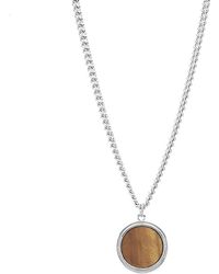A.P.C. Pierre Tiger Eye Necklace - Metallic