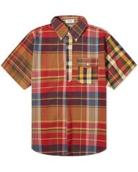 Engineered Garments - Popover Button Down Short Sleeve Shirt - Lyst