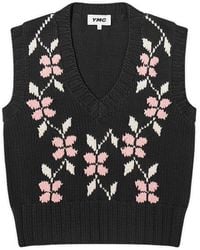 YMC - Heidi Knit Flower Vest - Lyst