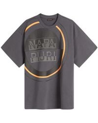 Napapijri - Premium Macro Dimension Print T-Shirt - Lyst