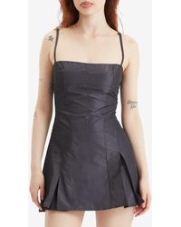Peachy Den Romy Mini Dress in Black | Lyst