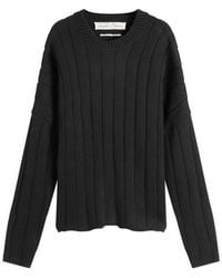 About Blank - Large Rib Knit Crew - Lyst