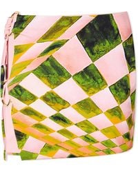 Louisa Ballou - Double Ring Mini Skirt - Lyst