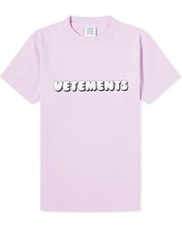Vetements - Bubble Gum Logo Fitted T-Shirt - Lyst