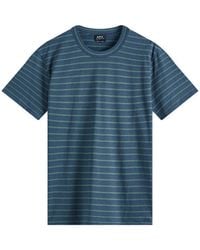 A.P.C. - Aymeric Stripe T-Shirt - Lyst