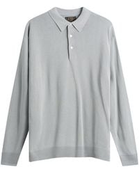 Beams Plus - 12G Knit Long Sleeve Polo Shirt - Lyst