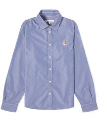 Maison Kitsuné - Fox Head Patch Classic Striped Shirt - Lyst