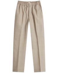 Ami Paris - Elasticated Waist Wool Trousers - Lyst