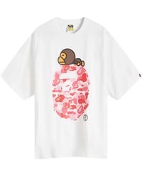 A Bathing Ape - Abc Camo On Big Ape T-Shirt - Lyst