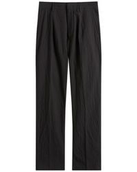 NN07 - Bill Pleated Seersucker Trousers - Lyst