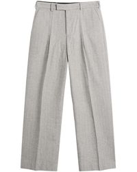 About Blank - Herringbone Tailored Wide Leg Trouser - Lyst