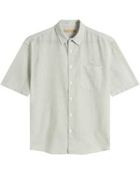 FRIZMWORKS - Og Stripe Seersucker Short Sleeve Shirt - Lyst